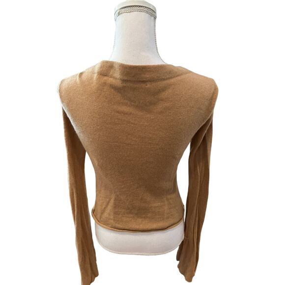 Nordstrom Cashmere Asymmetrical Hem Cardigan Sweater S - Picture 5 of 6